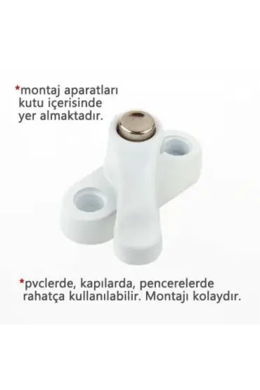 Pvc Kapı Pencere Emniyet Kilidi -  Düğmeli Pimapen Kilidi - ÇELİK