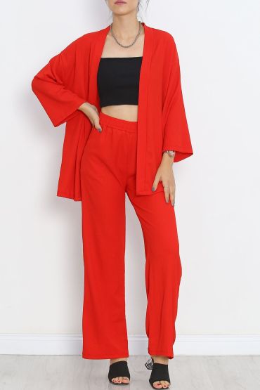 Kimono Takım Kırmızı