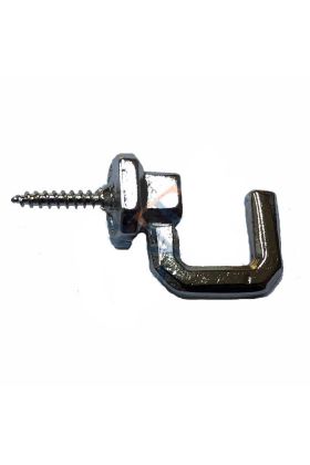 Vidalı Kanca, Askı Büyük - 15x23mm, Nikel - 100 Adet