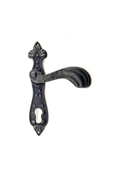 Antika Tarz Dekoratif Pirinç Mevlana Oda Kapı Kolu - 228x48 mm, Oksit