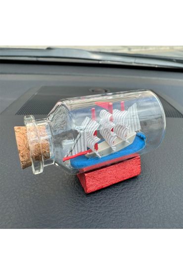 Orta Boy Şişe İçerisinde Gemi Maketi