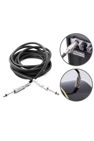 Kablo Jak Fişli Pro 5 Metre Siyah KJF5BK - Musical Instruments Accessories - Cosmedrome