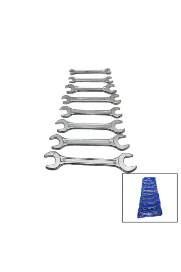 8 PARÇA  AĞZI AÇIK 6-22MM ANAHTAR TAKIMI (4767)