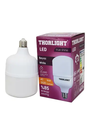 THORLIGHT 40W E27 TORCH T-SHAPE BEYAZ LED AMPUL T-40B (4767)