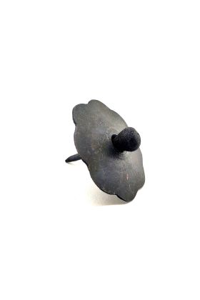 Antika Tarz Dekoratif Pirinç Düğmeli Kabara - 40 mm, Oksit