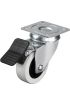 Hts 334 - 50x20 mm Çift Bilyalı Tablalı Frenli Teker 4 Adet