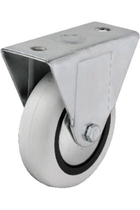 Hts 355 - 75x25 mm PVC Makaralı Sabit Teker 4 Adet