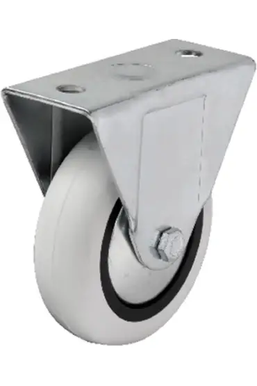 Hts 355 - 75x25 mm PVC Makaralı Sabit Teker 4 Adet