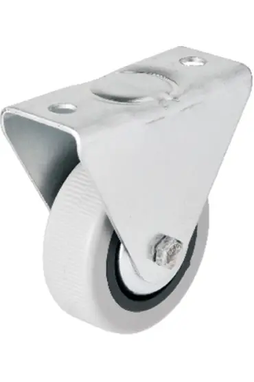 Hts 106 - 50 mm Sabit Kapaklı Gri PVC Teker