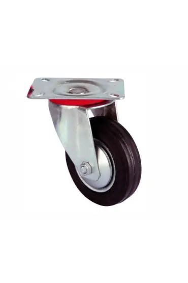 Servis Tekeri - Tablalı Siyah Döner - Çap 125 mm