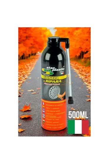 Turk Stac Italy Lastik Tamir Köpüğü Lastik Tamir ve Şişirici Sprey 500 ml