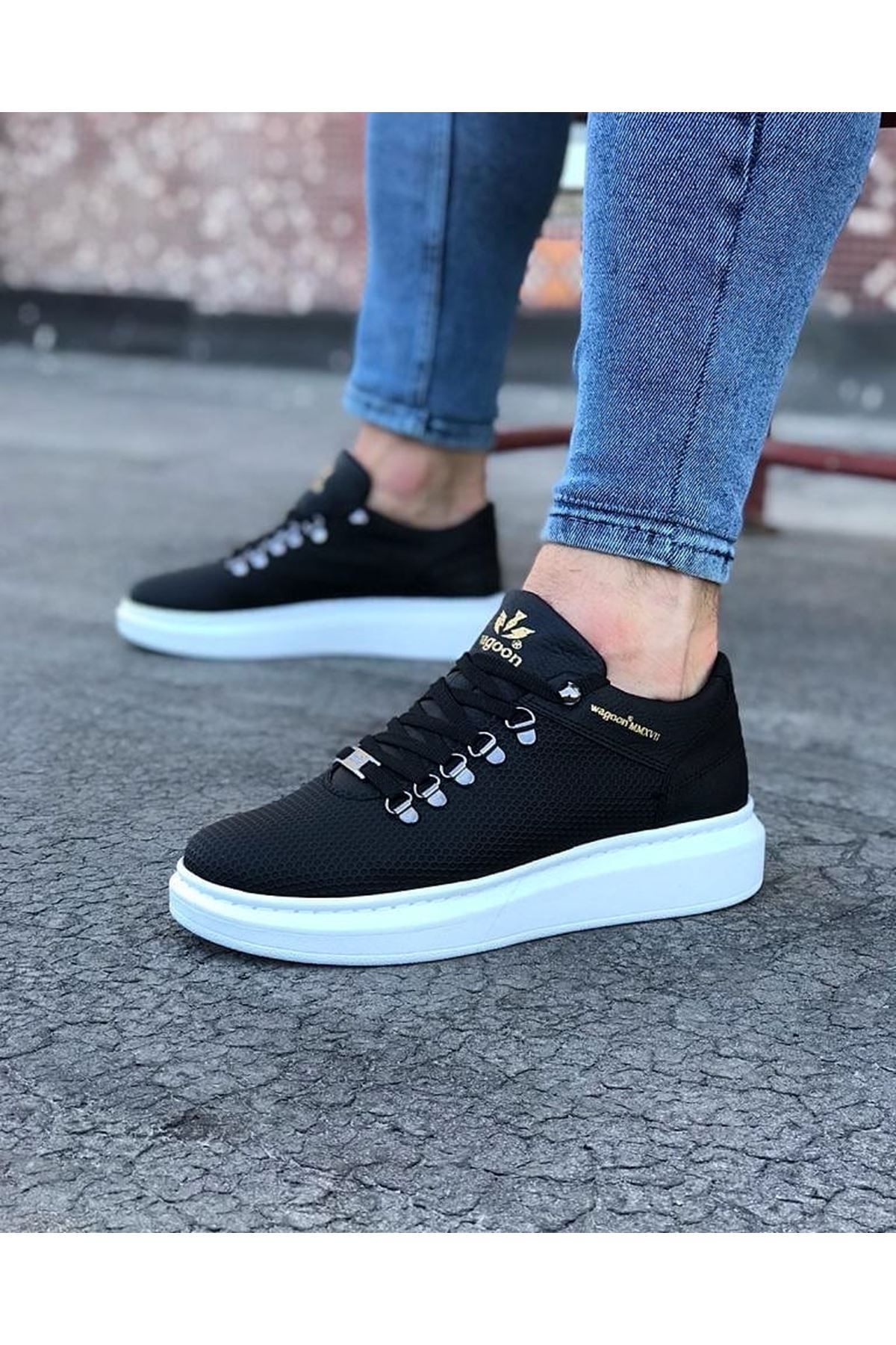 943 Siyah Erkek Casual Ayakkabı