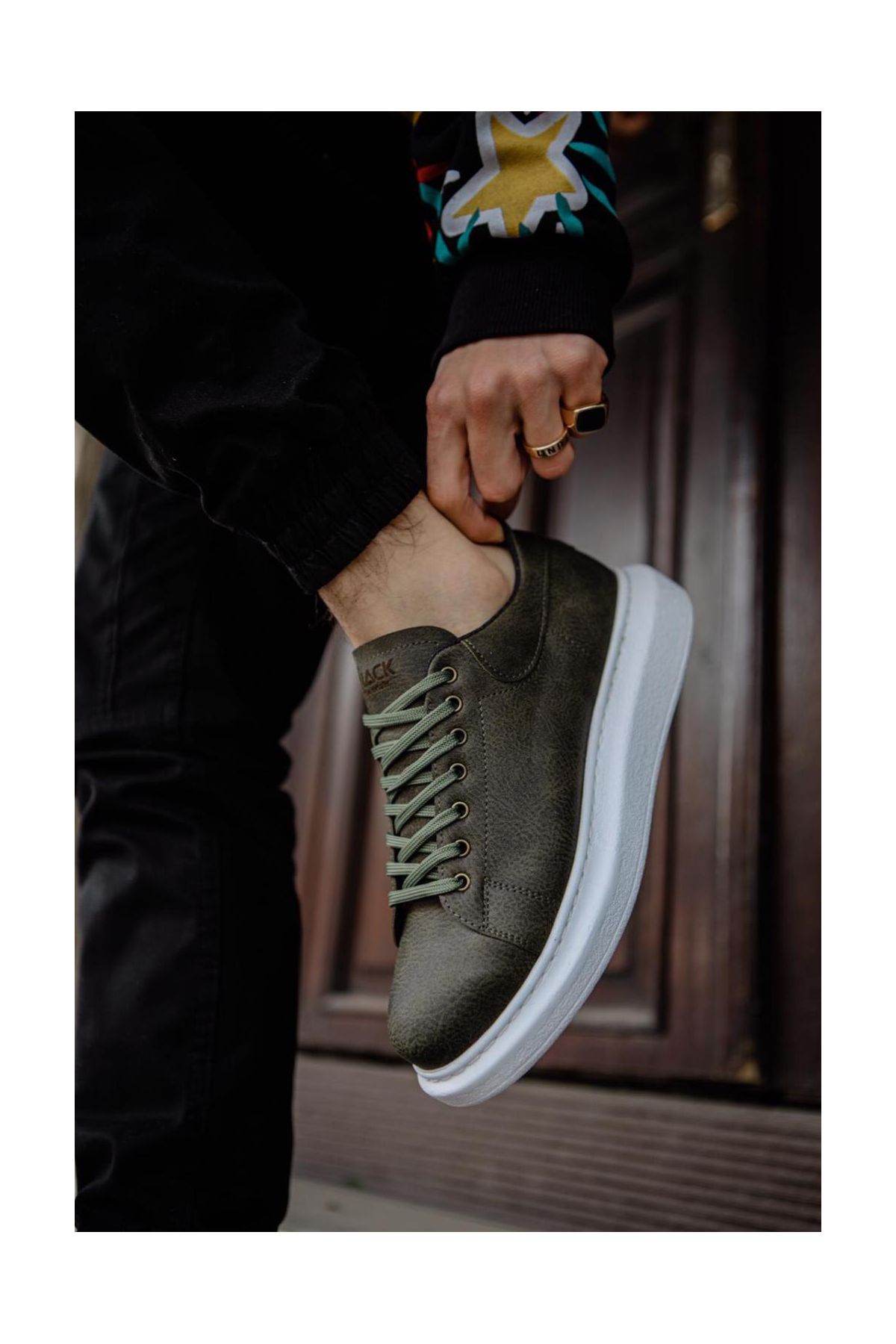 941  Yüksek Taban Günlük Ayakkabı  Haki