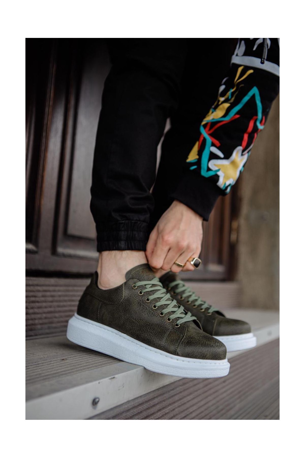 941  Yüksek Taban Günlük Ayakkabı  Haki