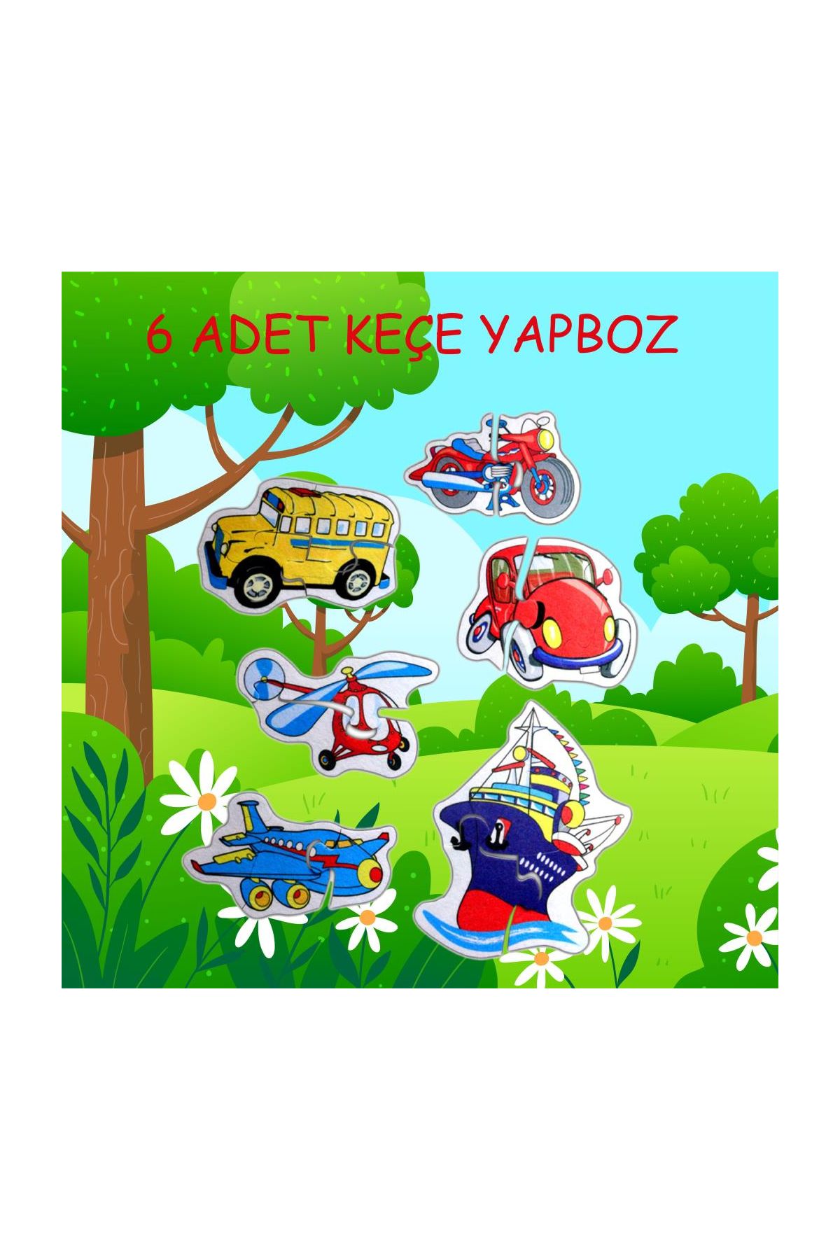 247 Ulaşım Araçları 2+ Keçe Yapboz - Puzzle