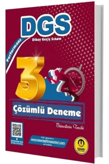 Tasarı Yayınları 2025 DGS Performans Çözümlü 3 Deneme  (4022)