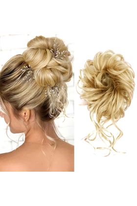 Saçlı Lastikli Kuyruklu Topuz Toka / Balköpüğü