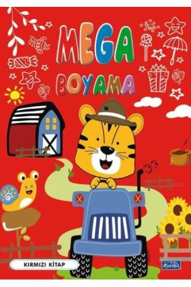 Mega Boyama Kırmızı Kitap  (4022)