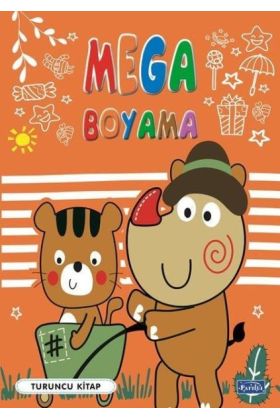 Mega Boyama Turuncu Kitap  (4022)