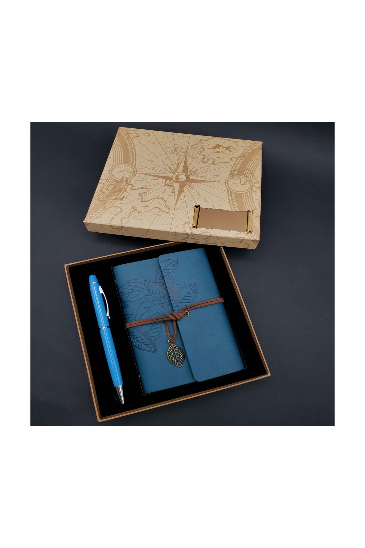 Defter Kalem Mavi Set