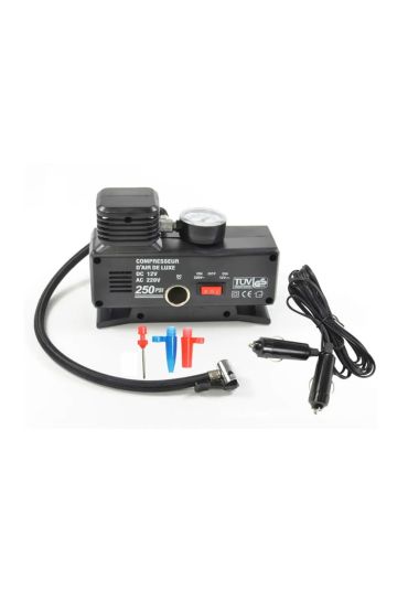 Göstergeli 250 PSI 12V 35 LPM Oto Hava Kompresörü KA-843