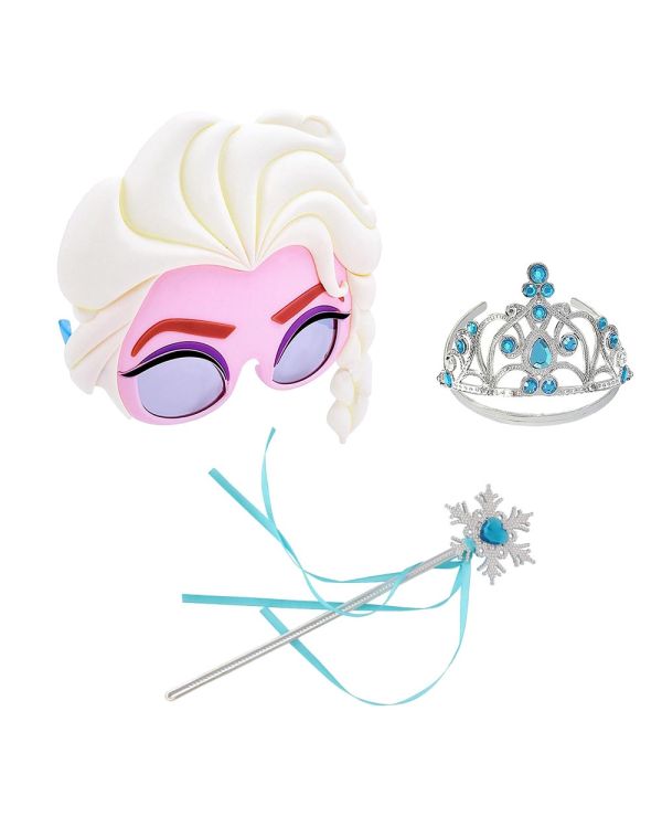 Elsa Maskesi Elsa Tacı ve Elsa Asası 3 lü Kostüm Seti