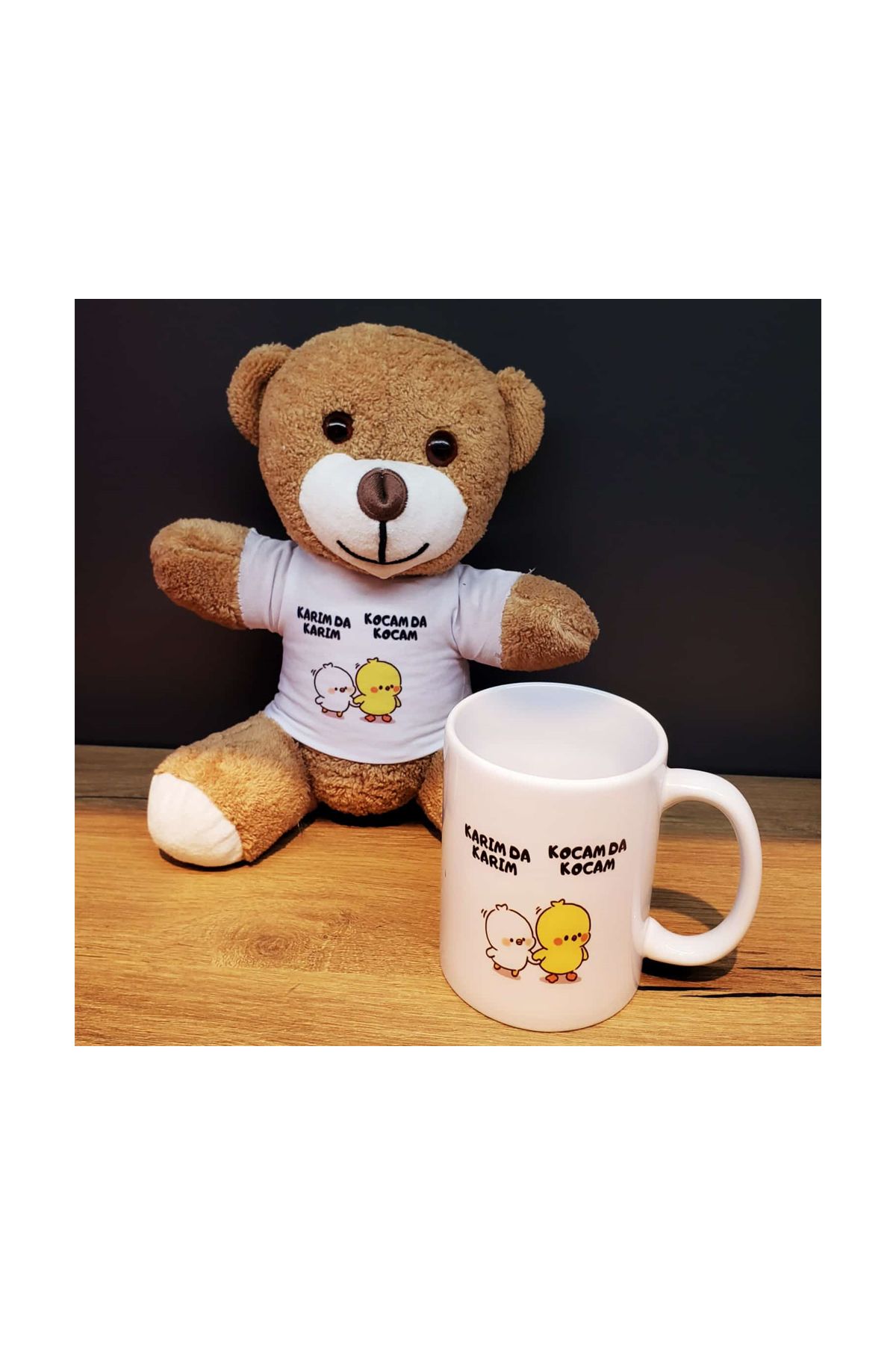 Peluş Oyuncak Ayı Ve Kupa Seti