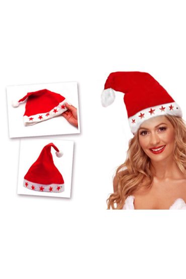 Yılbaşı Özel Işıklı Noel Baba Şapkası