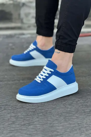 Mavi Süet Erkek Casual Ayakkabı