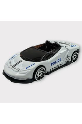 Metal Mini Polis Arabası  8 cm - Polis - 6