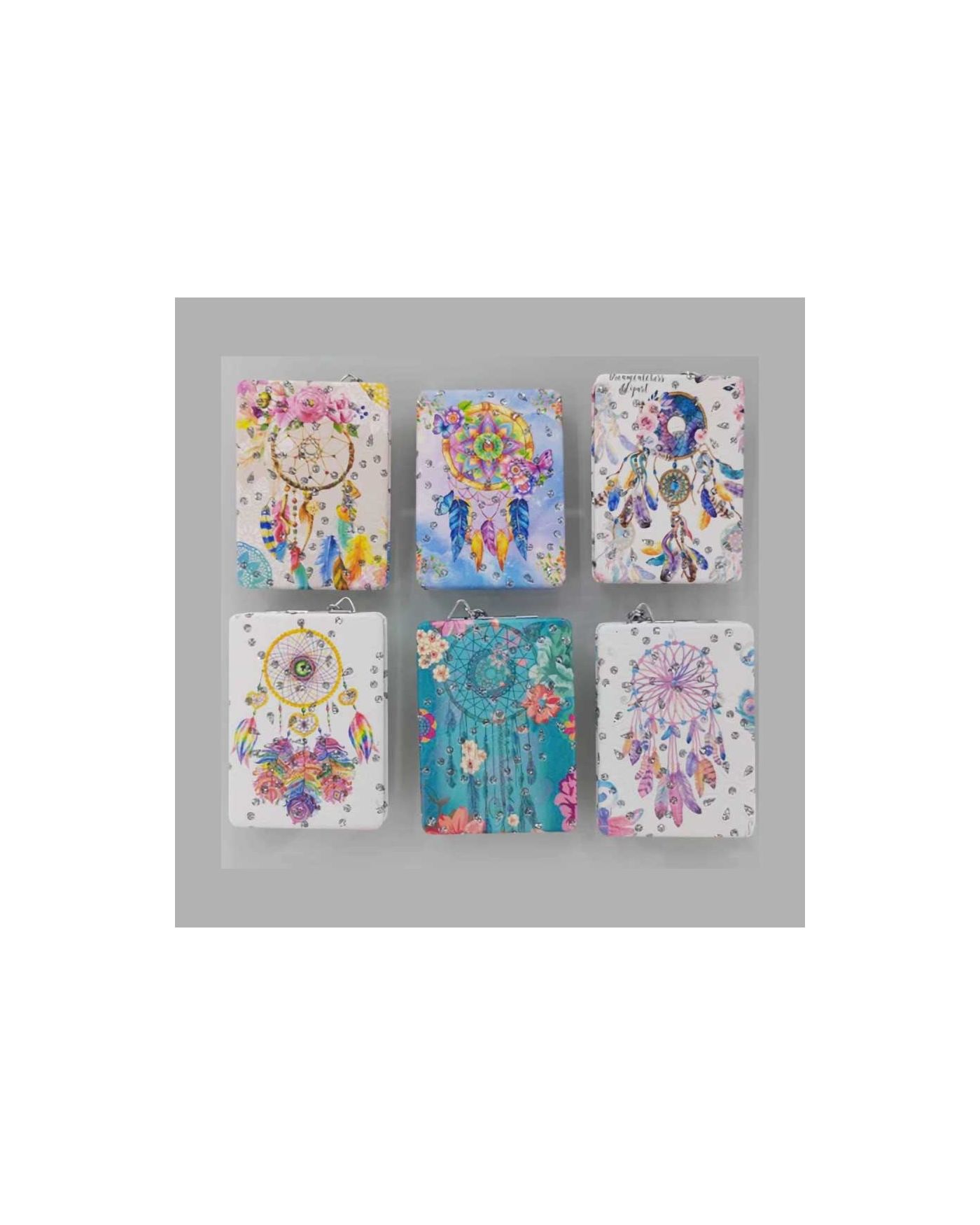 12 li Büyüteçli Dikdörtgen Cep Aynası MZ-122