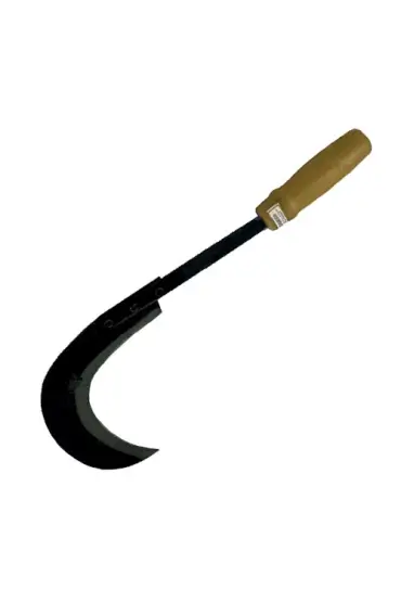 Sürmene Kırmızı Plastik Saplı Orak 43 Cm - Buğday Hasadı