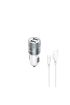 2.1A 10 Watt 2 x USB 1 Mt Type-C Kablo Araç İçi Şarj AC38