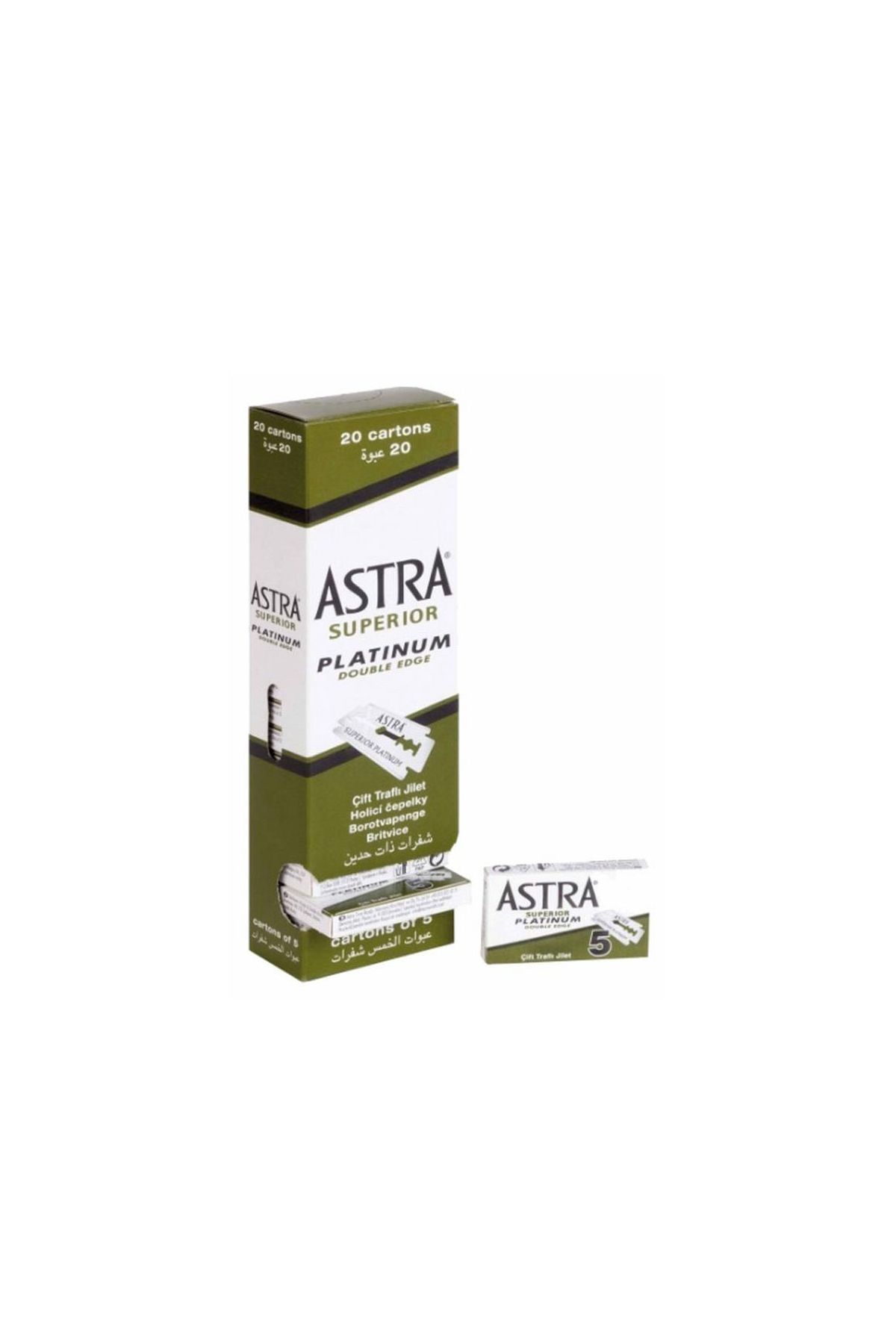 Tıraş Bıçağı Yeşil Jilet 20'li Paket Ast