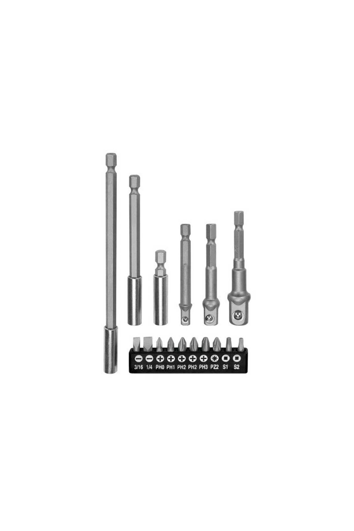 16 Parça Bits ve Adaptör Seti