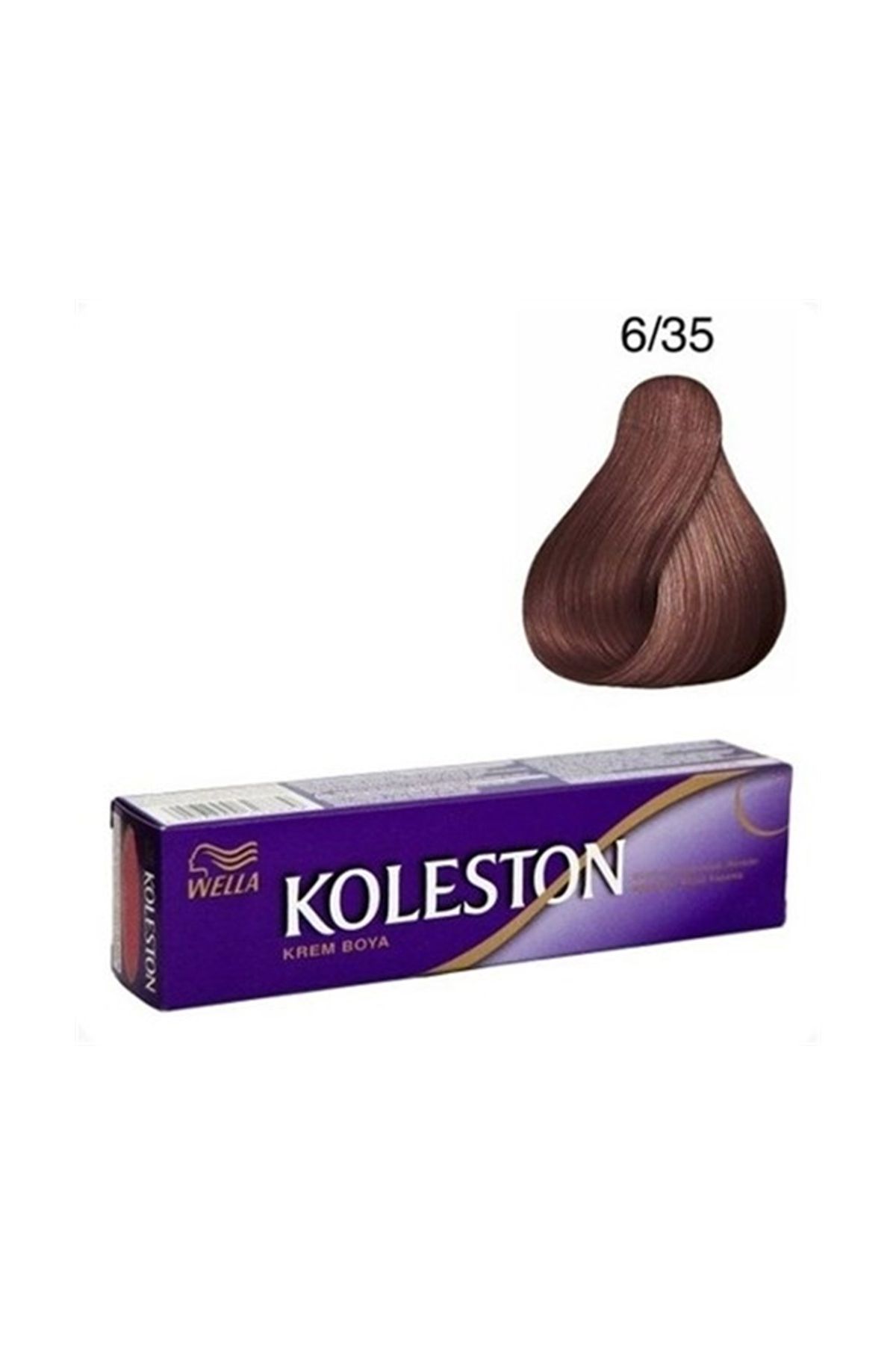 Koleston Tüp Boya  6/35 Elegan Kahve  x 2 Adet + Sıvı Oksidan 2 Adet