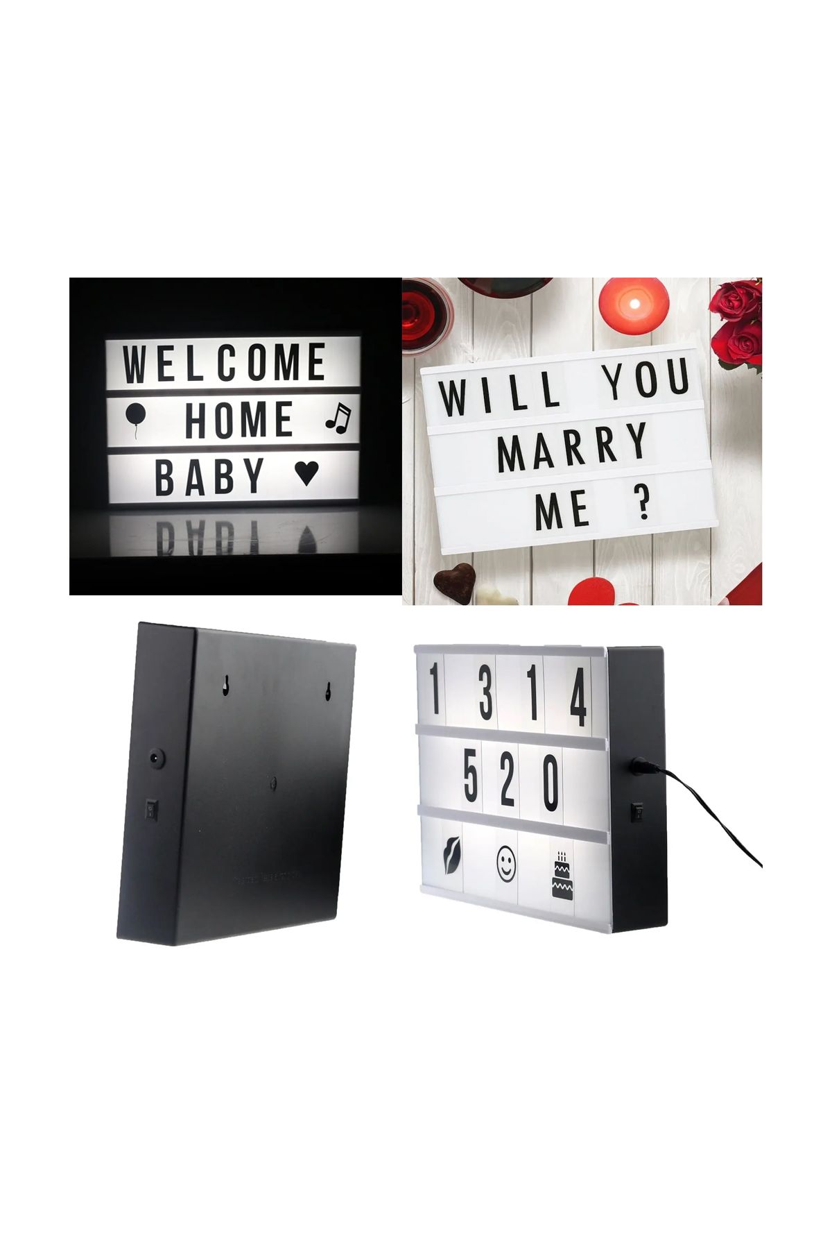 A4 Led Işıklı Yazı Panosu Lightbox