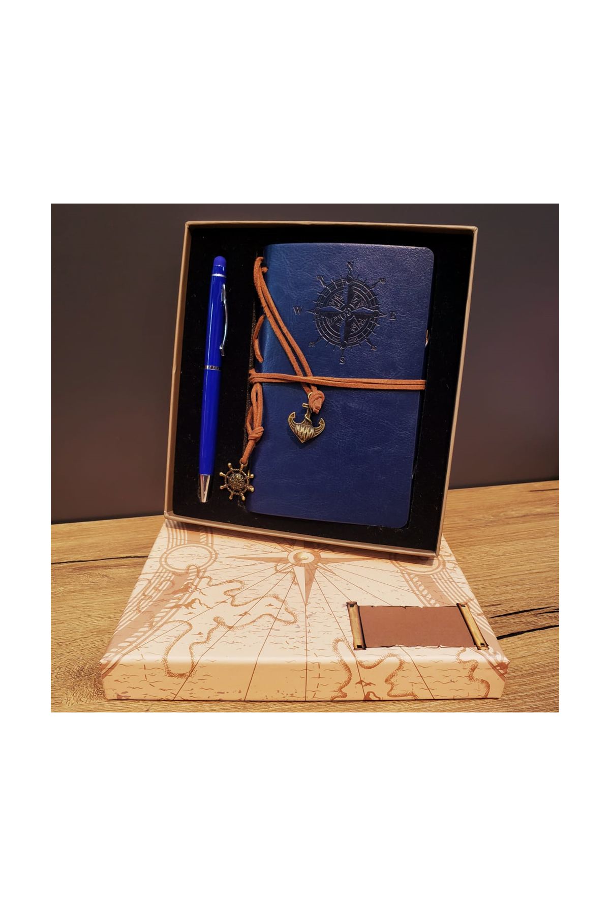 Pusula Defter Ve Tükenmez Kalem Set