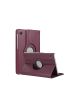 Honor X8 Lite Kılıf Dönebilen Standlı 360 Tablet Kılıfı MOR