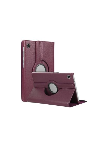Honor X8 Lite Kılıf Dönebilen Standlı 360 Tablet Kılıfı MOR
