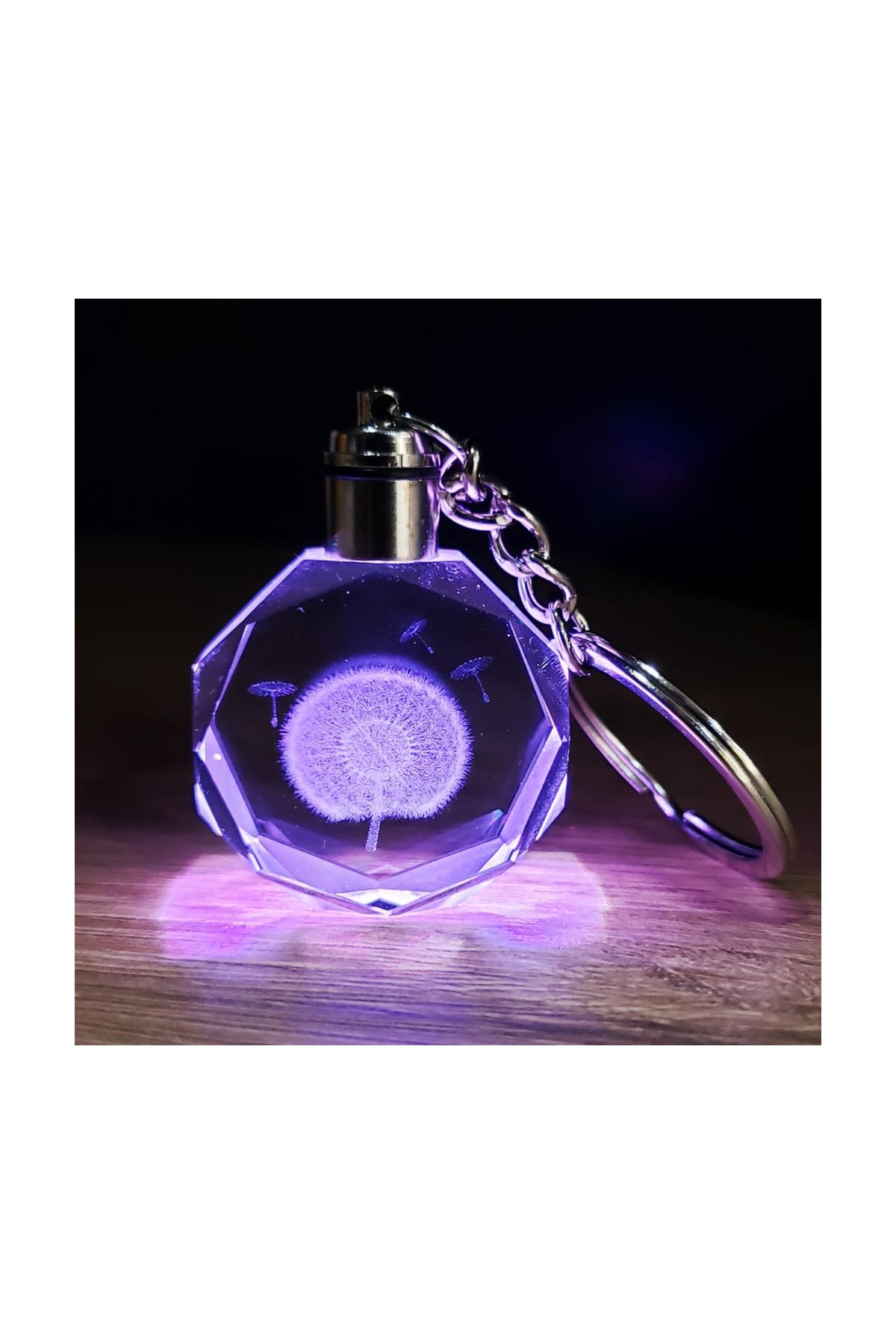 Karahindiba Temalı Işıklı Anahtarlık