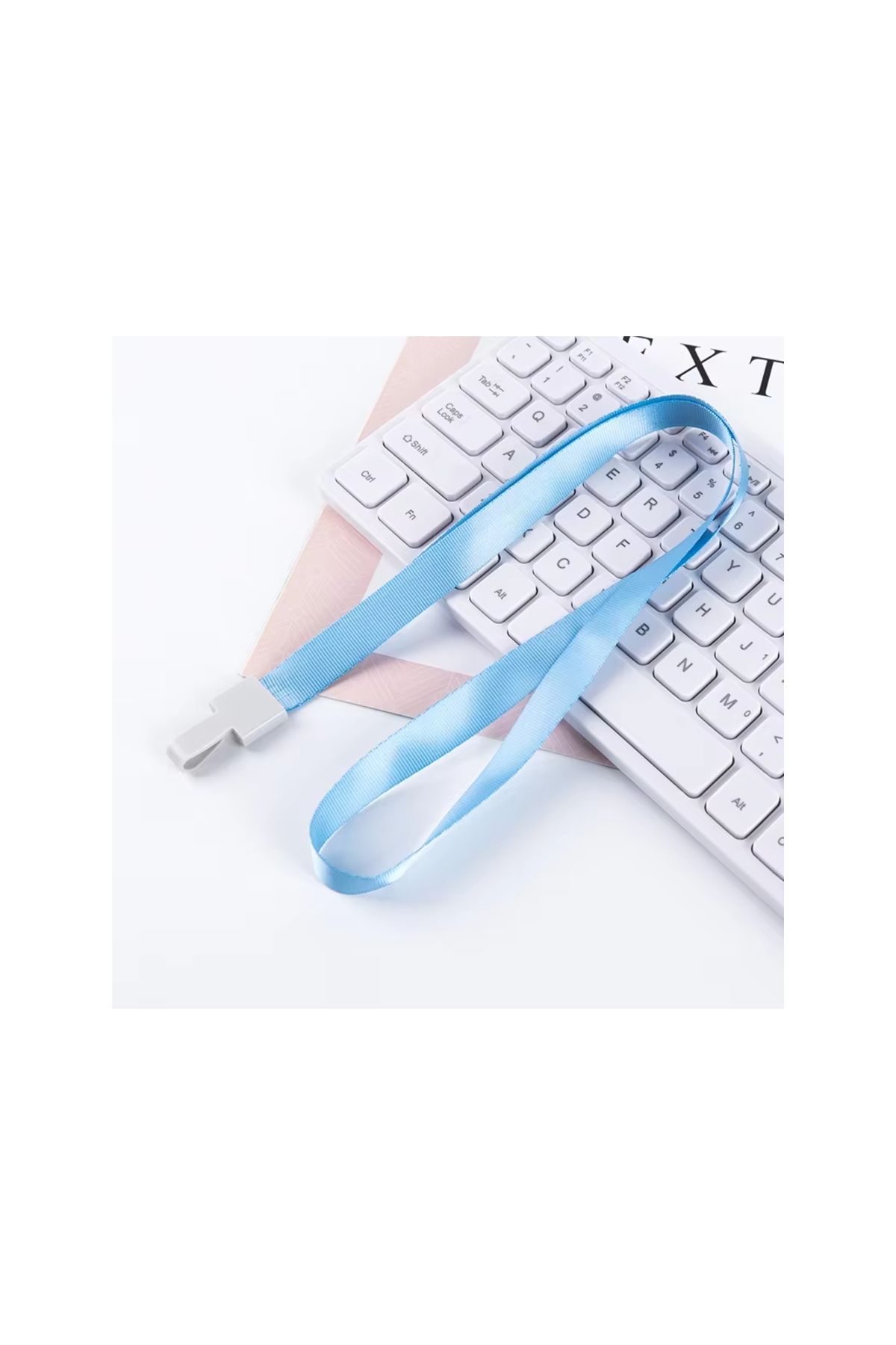 Bigpoint Klipsli Yaka İpi Açık Mavi 50'li Paket