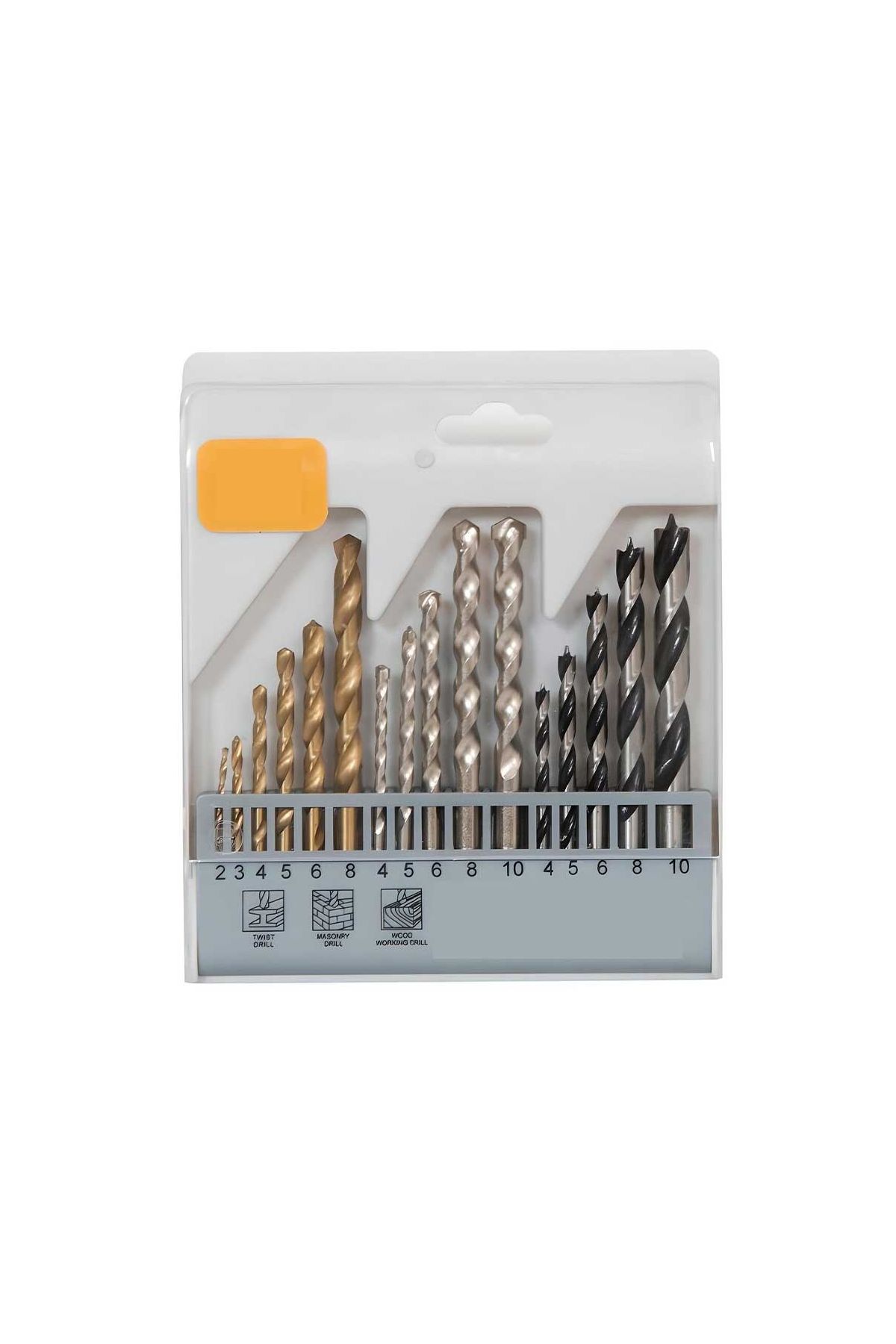 16 Parça Matkap Ucu Seti Beton Metal Ahşap Kutulu