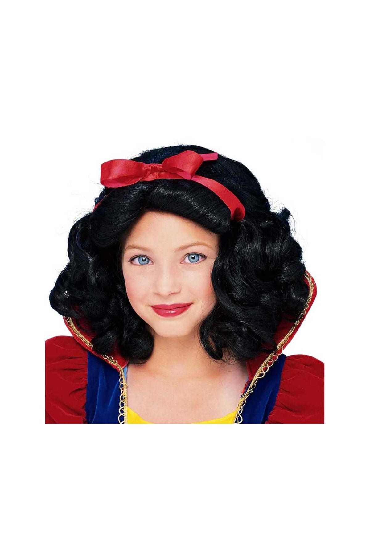 Pamuk Prenses Peruğu Kırmızı Fiyonklu