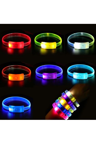 Festival & Parti LED Bileklik 3 Farklı Mod Işıklı 1 Adet