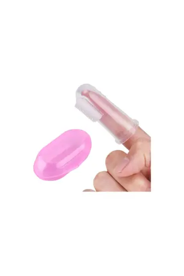 Kedi ve Köpek Parmak Diş Fırçası 5.5 cm Pembe