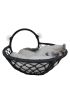 Vantuzlu Oval Kedi Hamağı Kedi Yatağı 17*46 cm Siyah