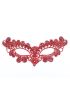 Kırmızı Dantel Masquerade Maskesi 6 No