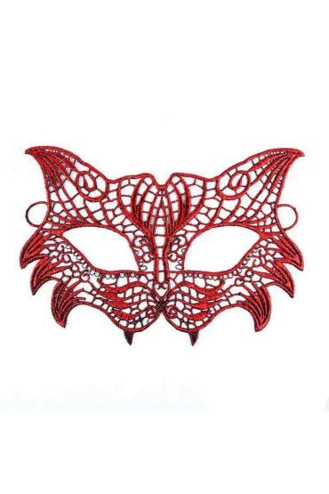 Kırmızı Dantel Masquerade Maskesi 8 No