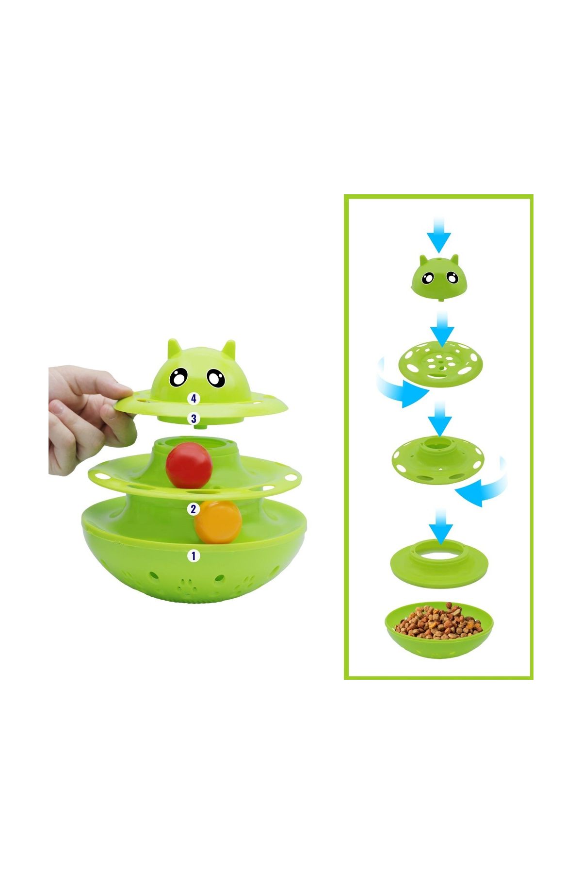 Mama Ödül Hazneli Hacı Yatmaz Kedi Köpek Oyuncağı